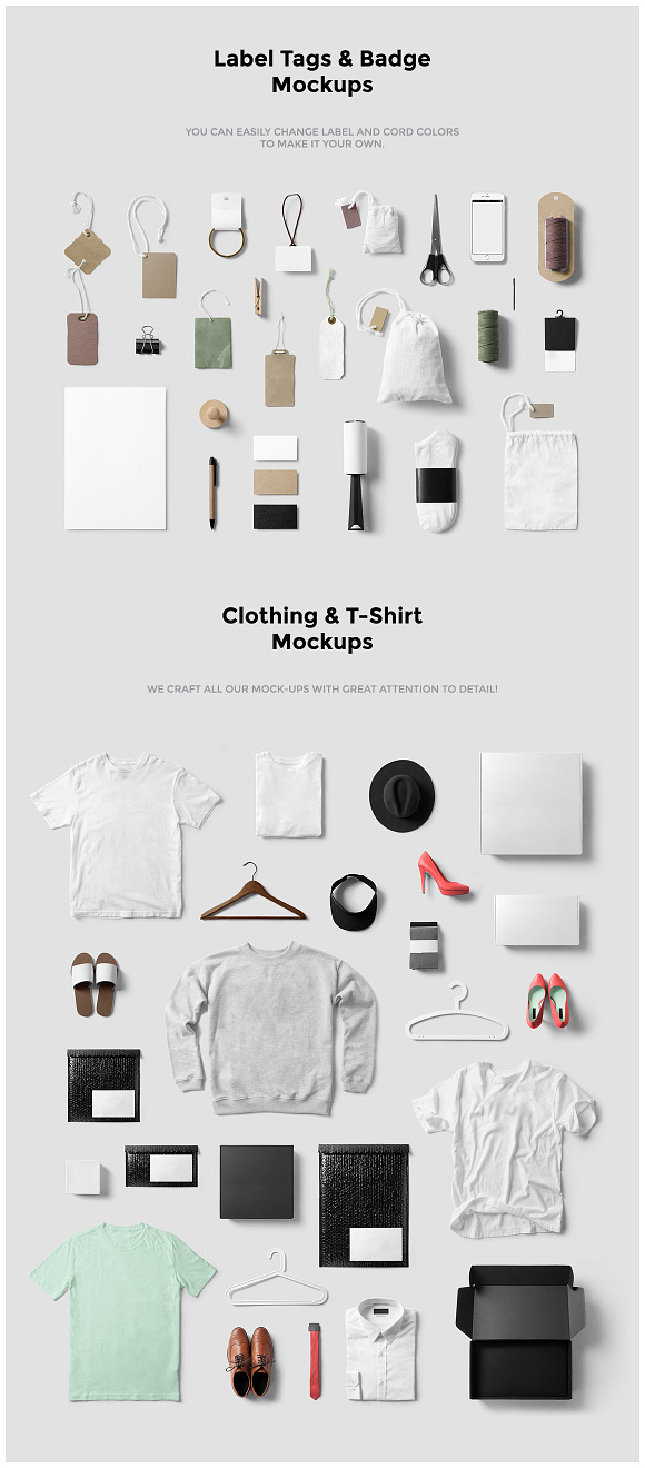 Clothing / Fashion / T-Shirt Mockup in Branding Mockups - product preview 3