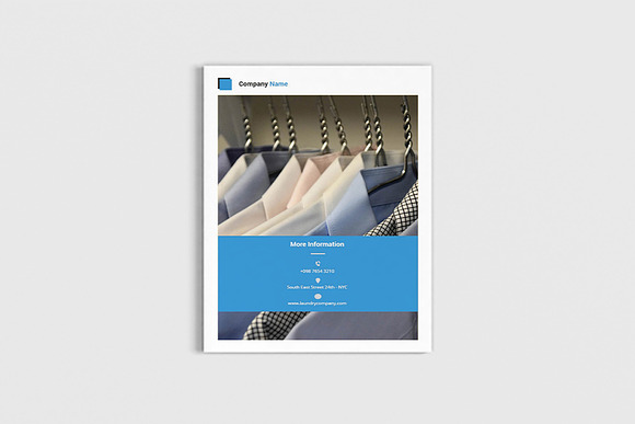 Cleany - A4 Laundry Brochure in Brochure Templates - product preview 9
