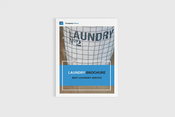 Cleany - A4 Laundry Brochure in Brochure Templates - product preview 10
