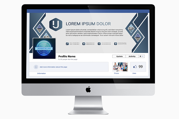 This FB Cover Timeline in Facebook Templates - product preview 3