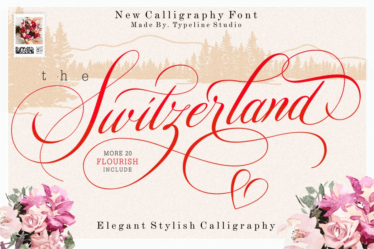 Switzerland Stylish Calligraphy in Script Fonts - product preview 8