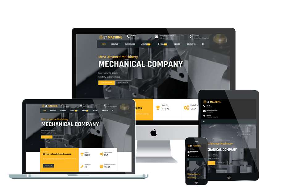 ET Machine Responsive website in Joomla Themes - product preview 8