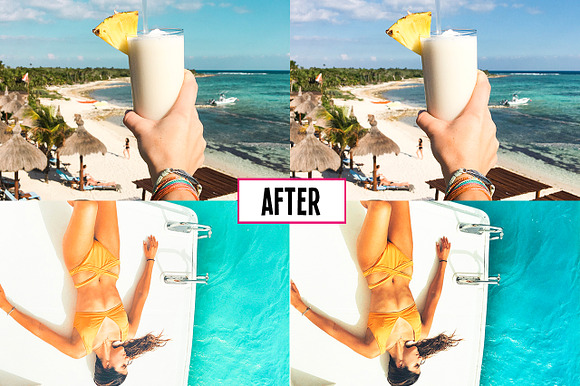 Tropical Presets Lightroom Mobile in Instagram Templates - product preview 5