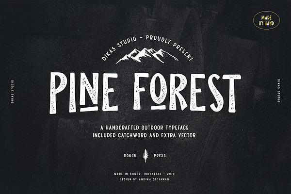 Pine Forest - Outdoor Typeface
