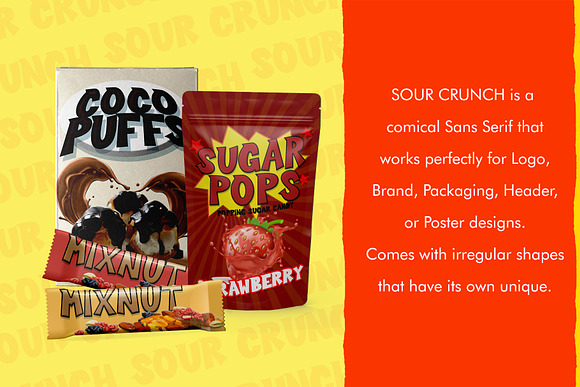 Sour Crunch - Comical Sans Serif in Display Fonts - product preview 1