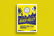 Beach Volleyball Tournament Flyer