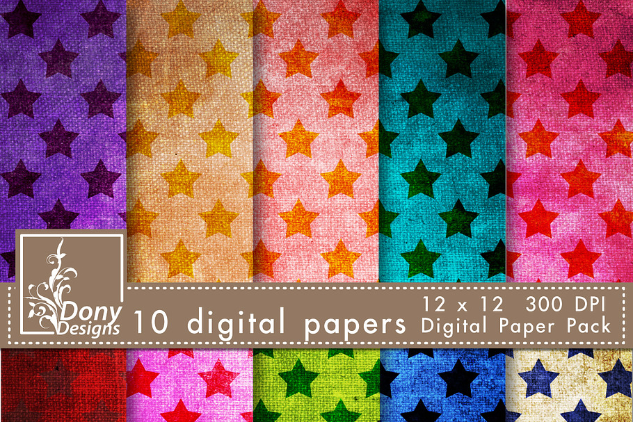 Vintage pattern Digital Paper Packs