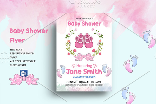Baby Shower Invitation Flyer V1032