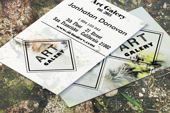 Art Business card in Business Card Templates - product preview 1