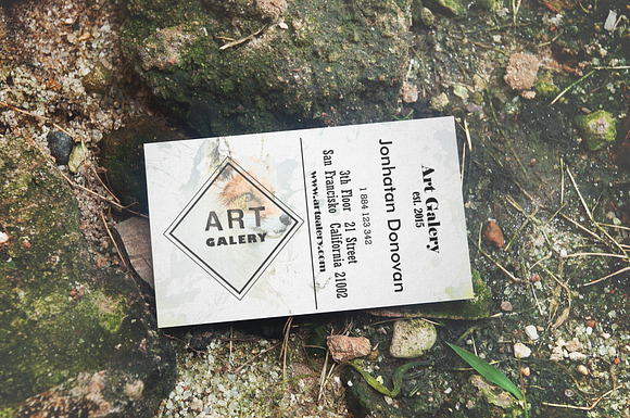 Art Business card in Business Card Templates - product preview 2