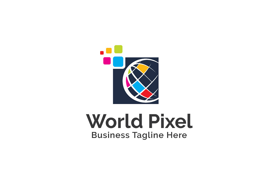 World Pixel Logo Template