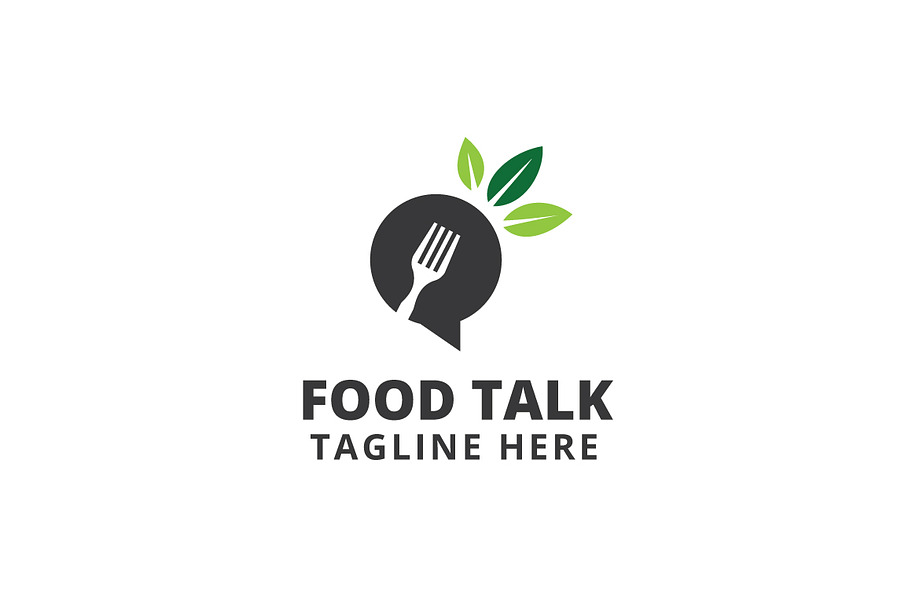 Food Talk Logo Template