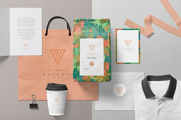 Packaging Pouch Mockup Scenes in Scene Creator Mockups - product preview 1