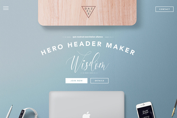 Hero Header Mockup – Apple Devices in Scene Creator Mockups - product preview 2