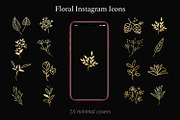 Instagram Icons - Flowers & Branches