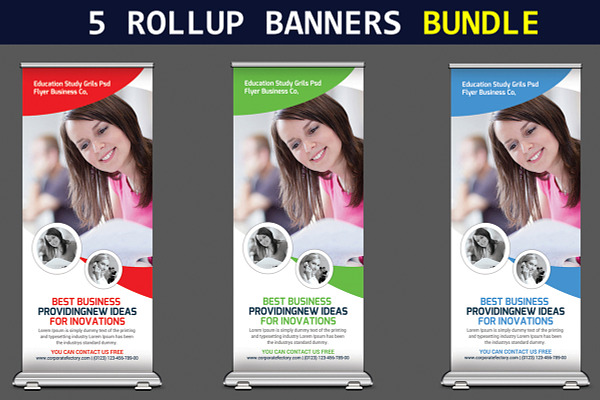 5 Corporate Business Rollup Banners