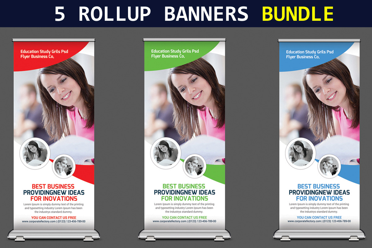 5 Corporate Business Rollup Banners in Flyer Templates - product preview 8