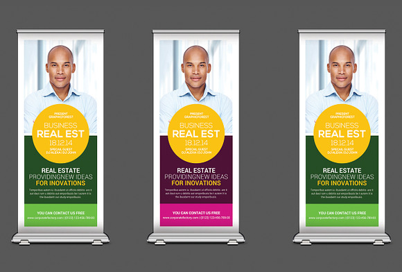5 Business Rollup Banners Bundle in Flyer Templates - product preview 4