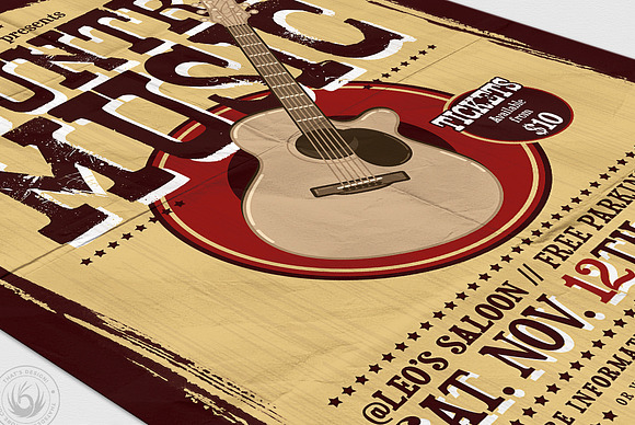 Country Music Flyer Template V3 in Flyer Templates - product preview 5