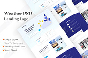 Weather PSD Landing page Template