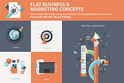 Flat Business & Marketing Concepts