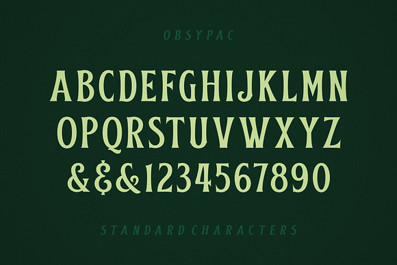 Obsypac | Vintage Serif in Display Fonts - product preview 6