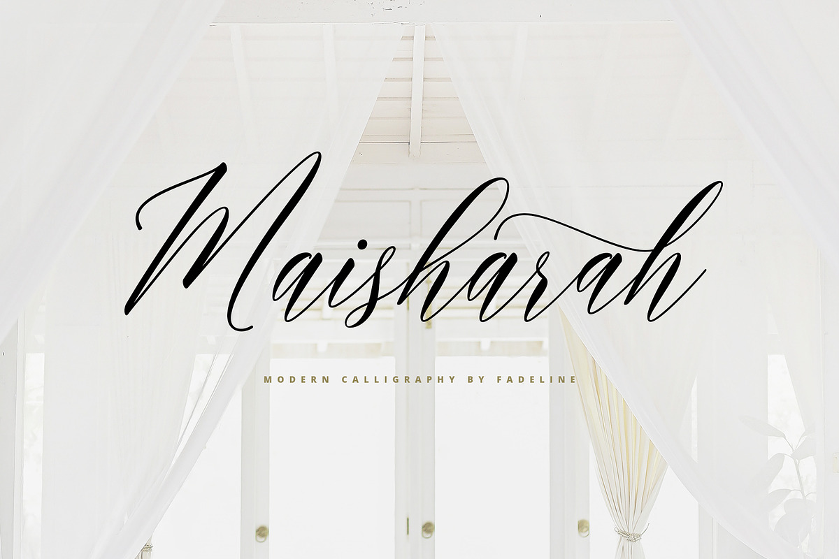 Maisharah Modern Calligraphy in Script Fonts - product preview 8