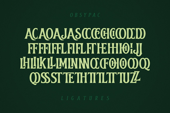 Obsypac | Vintage Serif in Display Fonts - product preview 8