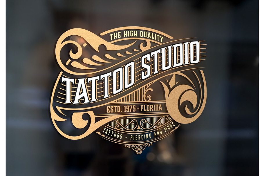 Style Tattoo Logo Template