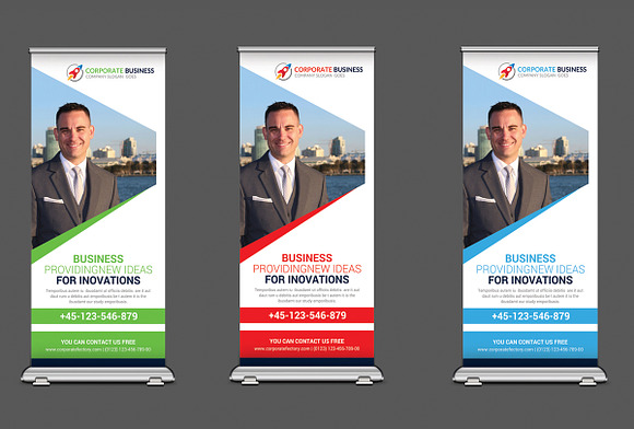 5 Multipurpose Rollup Banners Bundle in Flyer Templates - product preview 2
