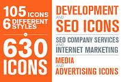 Modern SEO Services Icon Pack