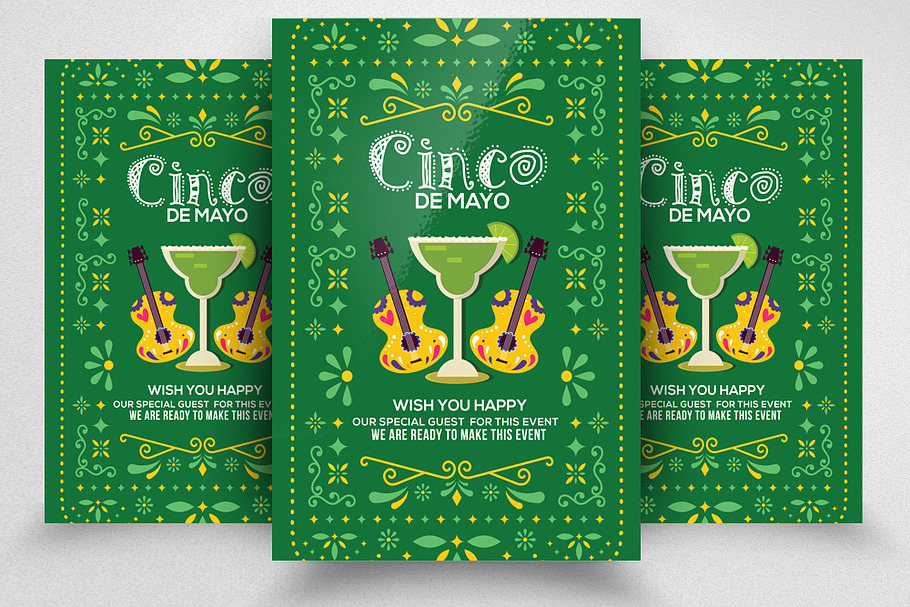 Cinco DE Mayo Flyer Template in Flyer Templates - product preview 8