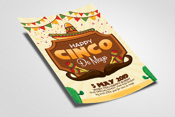 Happy Cinco De Mayo Flyer in Flyer Templates - product preview 1