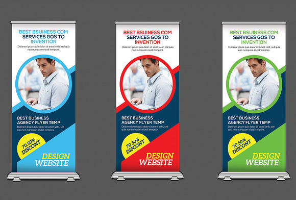 5 Corporate Rollup Banners Bundle in Flyer Templates - product preview 1