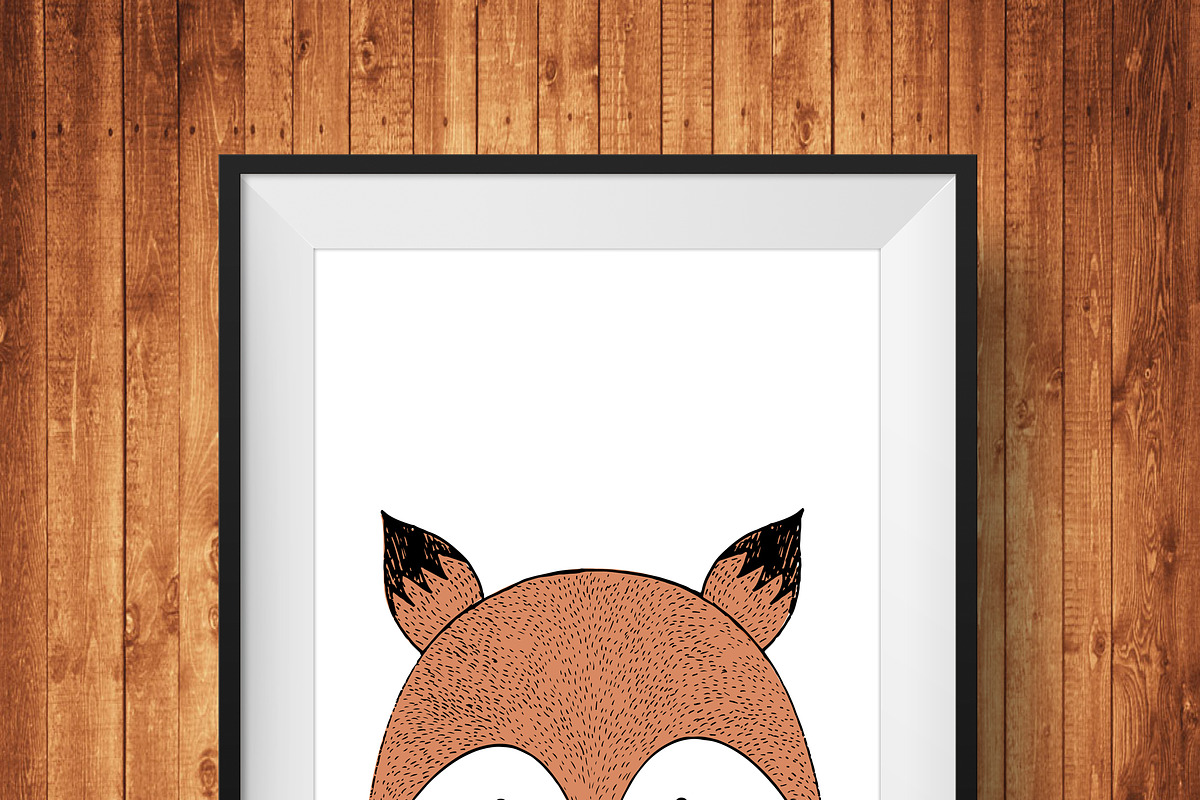 Red LittleFox, Wall Art, Decor in Illustrations - product preview 8