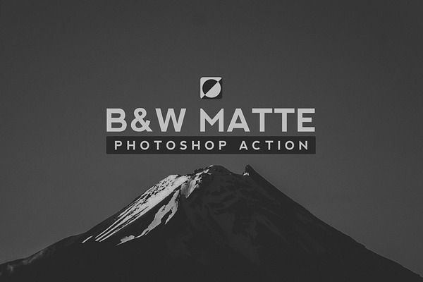 Black & White Matte Photoshop Action