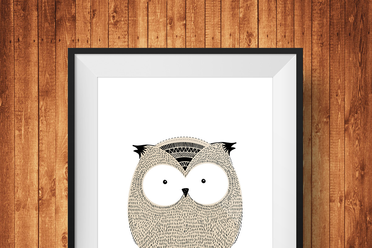 A Little Owl, Wall Art, Decor in Illustrations - product preview 8