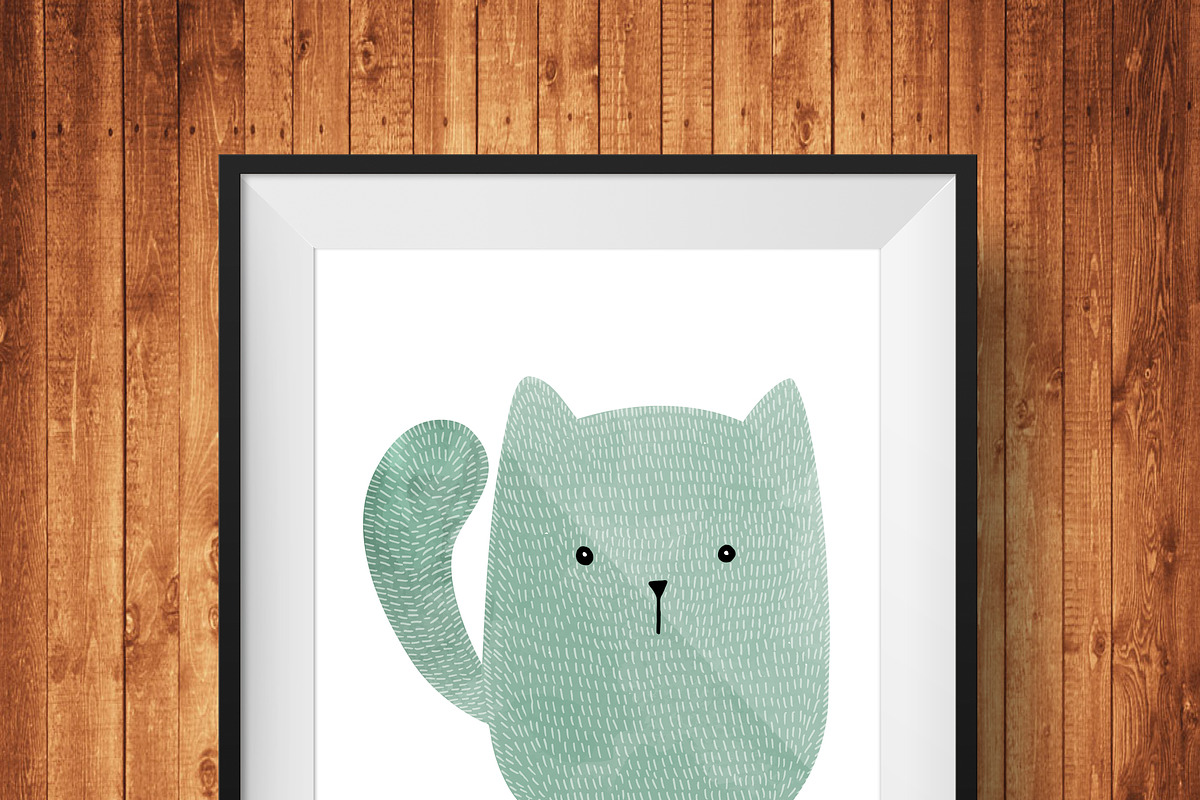 A Little Cat, Wall Art, Decor in Illustrations - product preview 8