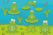 Frogs in Pond