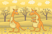 Kangaroo in field