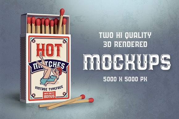 Hot Matches. Font, Mockup, Template! in Display Fonts - product preview 3
