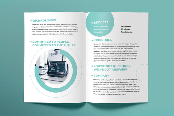 IT Software Brochure Bifold in Brochure Templates - product preview 2