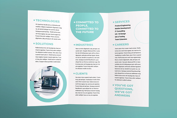 IT Software Brochure Trifold in Brochure Templates - product preview 2