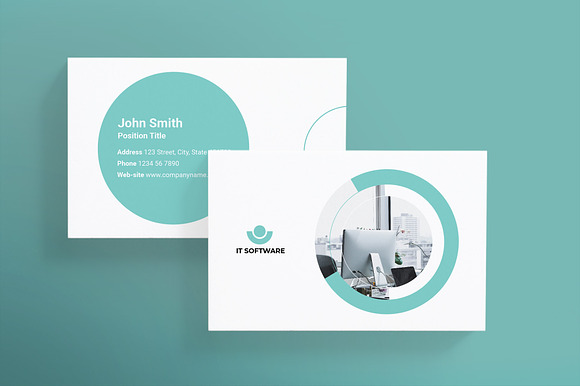 IT Software Business Card in Business Card Templates - product preview 1