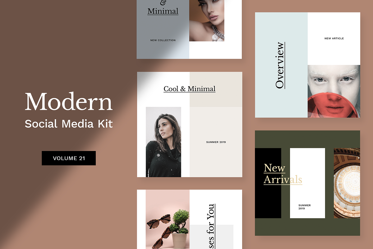 Modern Social Media Kit (Vol. 21) in Instagram Templates - product preview 8