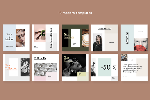 Modern Social Media Kit (Vol. 21) in Instagram Templates - product preview 1