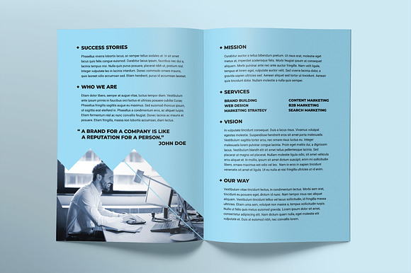 Ad Consultant Brochure Bifold in Brochure Templates - product preview 2
