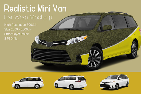 Mini Van Car Mock-Up