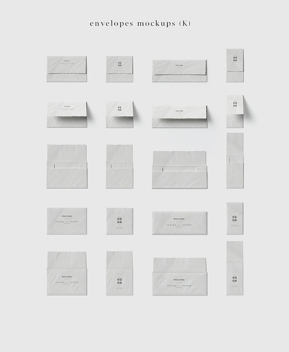 Papers&Envelopes - Big mockup set in Scene Creator Mockups - product preview 26