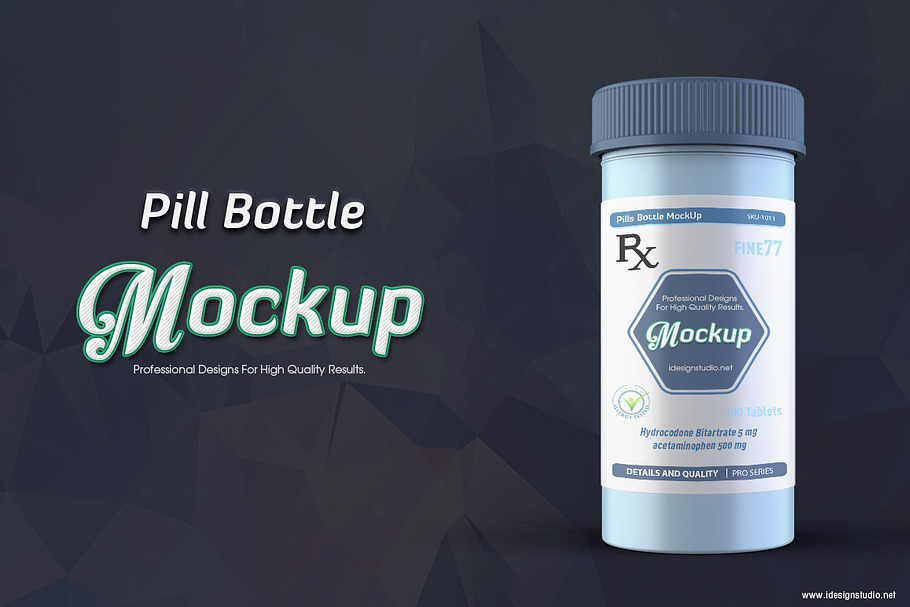Pill Bottle Mockup